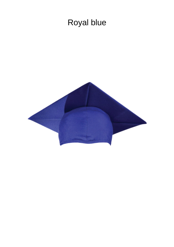 Graduation matte finish cap
