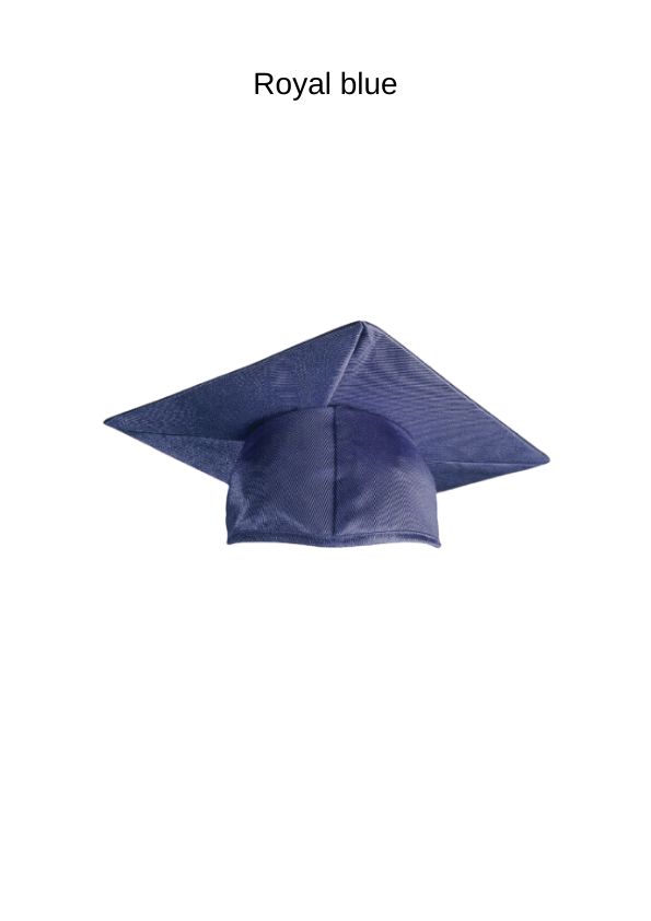 Graduation shiny finish cap