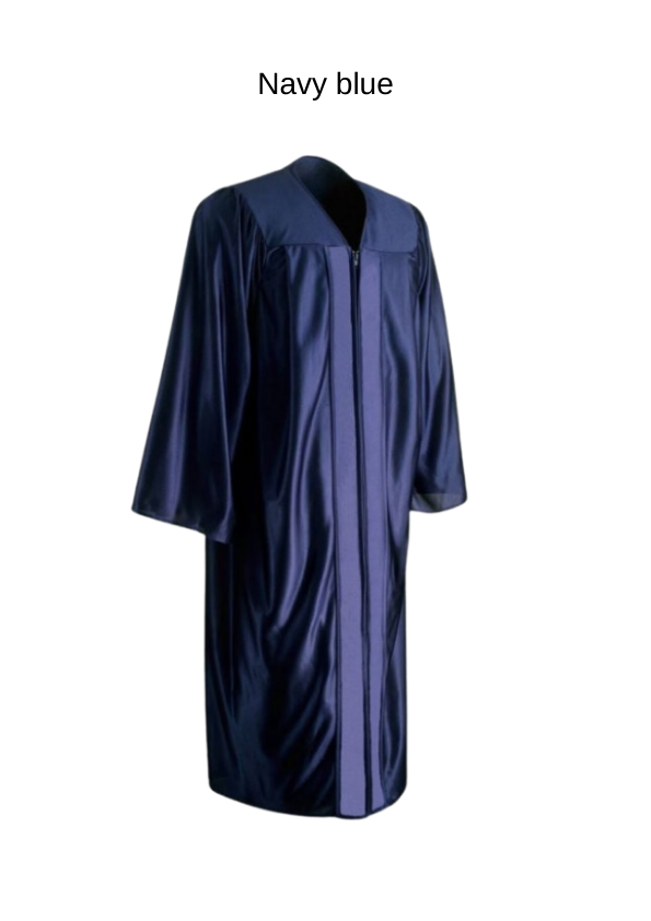 Academic shiny finish gown