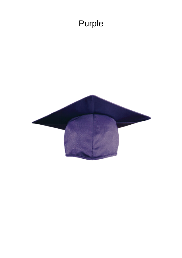 Graduation shiny finish cap