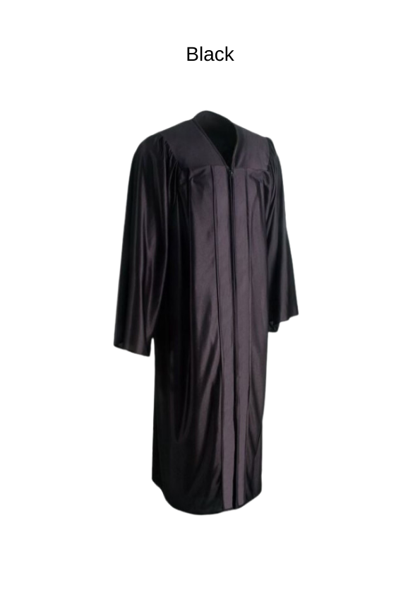 Academic shiny finish gown