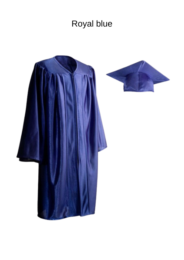 Child shiny finish gown