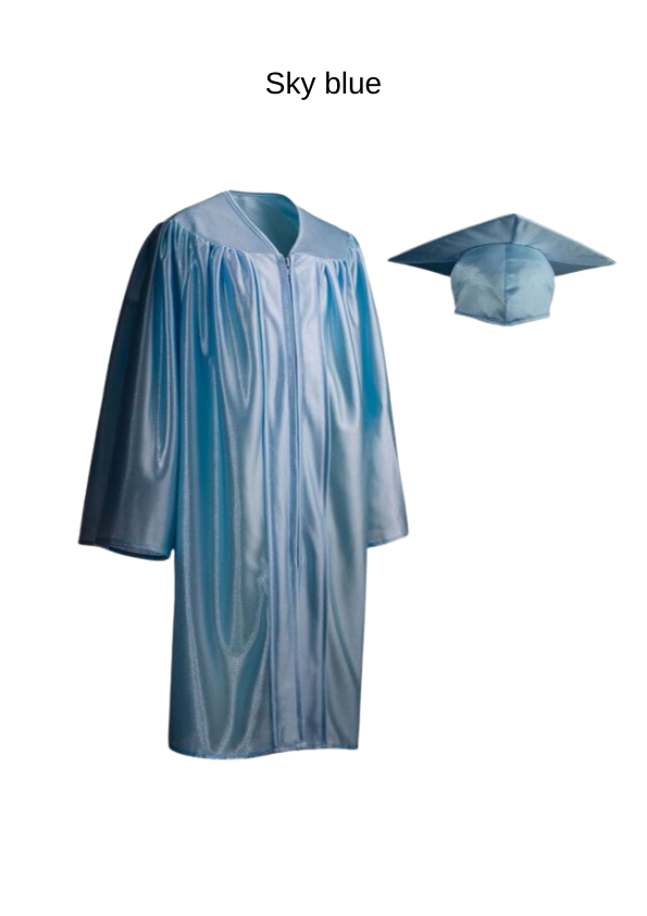 Child shiny finish gown